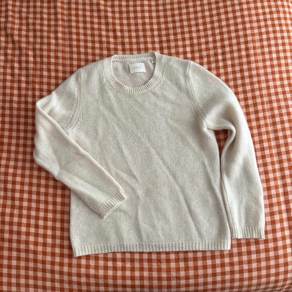 Doên White Cashmere Sweater - M